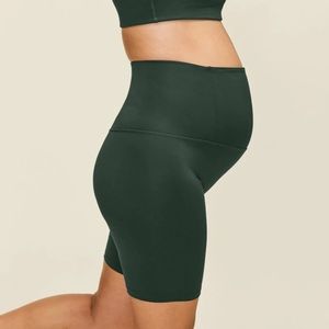 Girlfriend collective Maternity bike shorts Moss